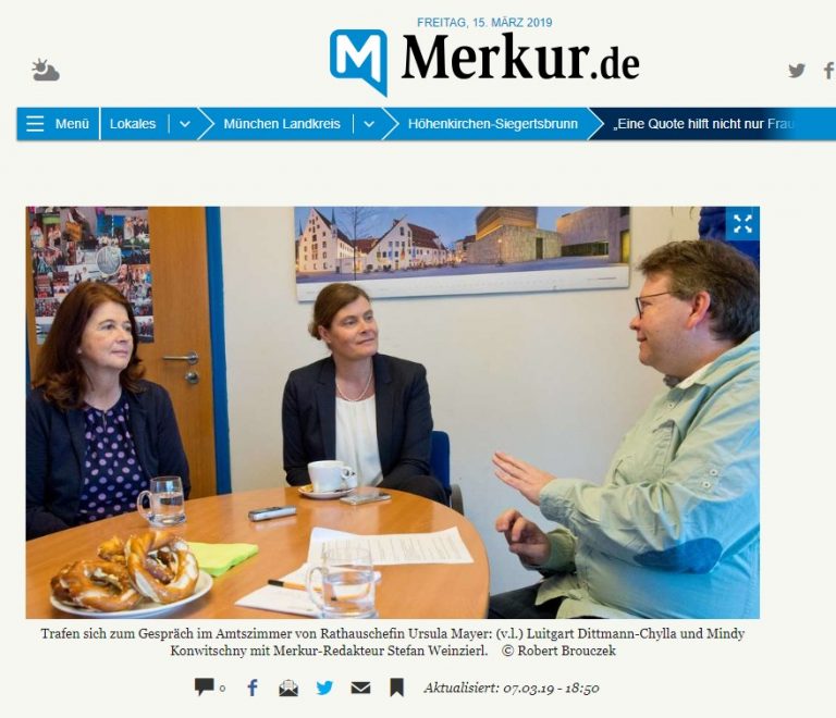 Pressegespräch zum Thema Gleichberechtigung in der Politik