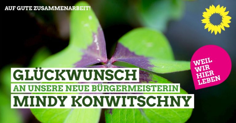 Grüner Ortsverband unterstützt Bürgermeisterkandidatin Mindy Konwitschny