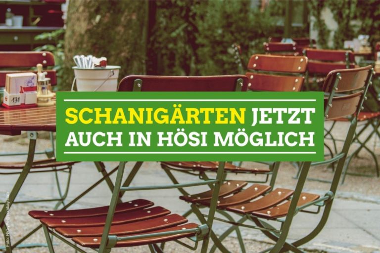 Grüner Antrag auf Schanigärten einstimmig angenommen