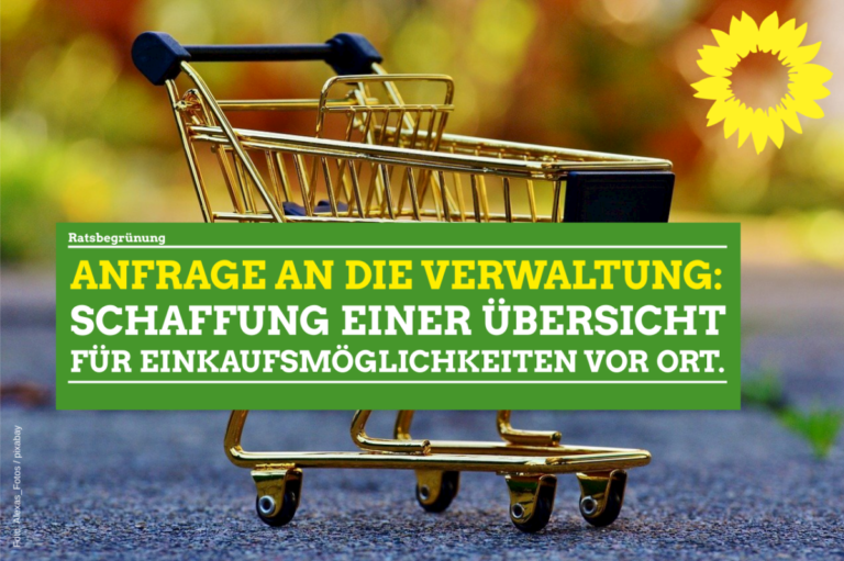Anfrage an die Gemeinde: Schaffung einer digitalen Übersicht für Einkaufsmöglichkeiten in unseren Geschäften unter Covid-19