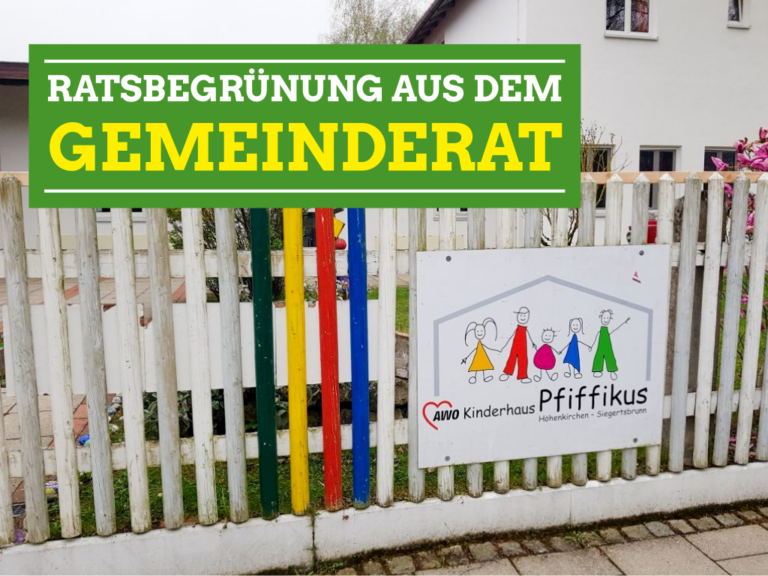 Vorentwurf zum Bebauungsplan „Kindergarten Pfiffikus“ und  Betreuungssituation bis 2025