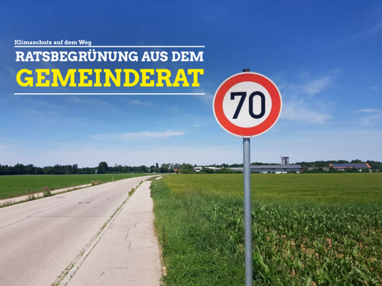 Neues in Sachen Klimaschutz: Tempo 70 auf der Wächterhofstraße und ökologische Beschaffung