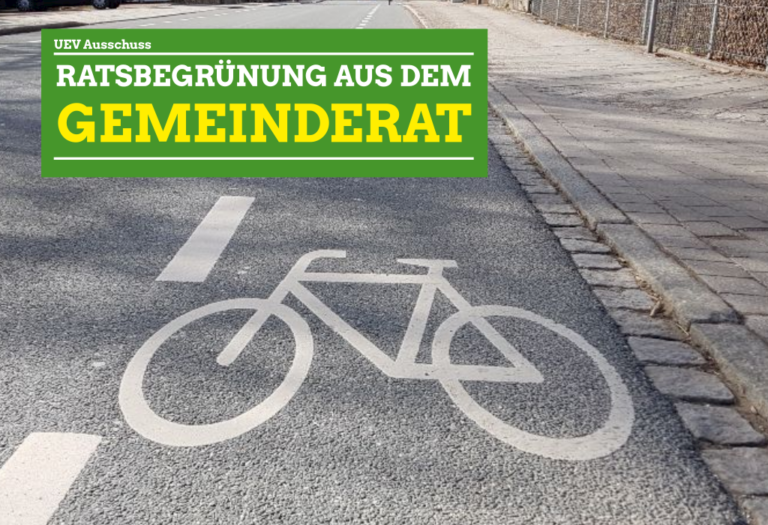 Erste Pläne für den Fernradweg D11 im Ort und Abschlussbericht Baumgesundheit