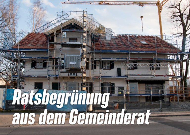 Fertigstellung Alte Apotheke im November. Vorschulgruppe für nicht deutschsprachige Kinder geplant.