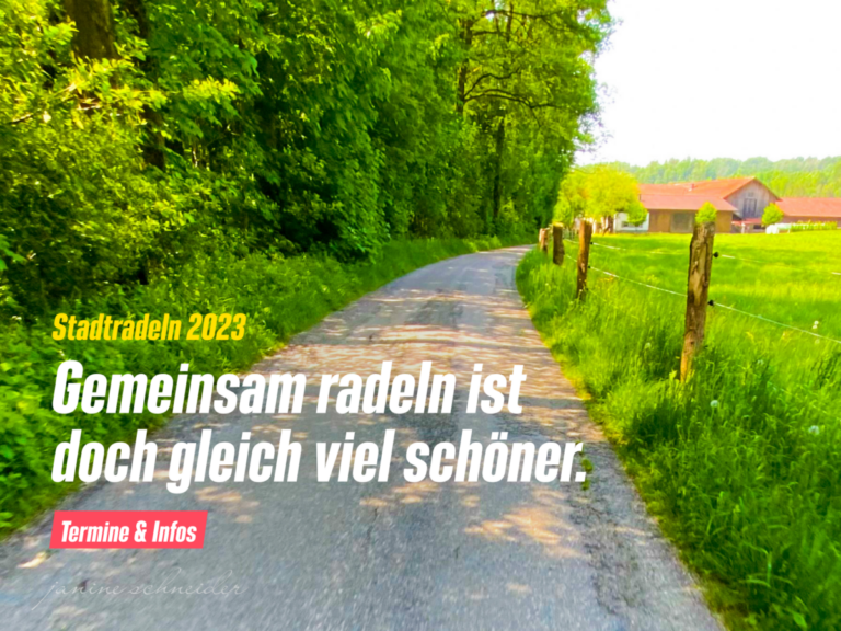 Stadtradeln – gemeinsam macht es mehr Spaß. Termine für unsere Radtouren.