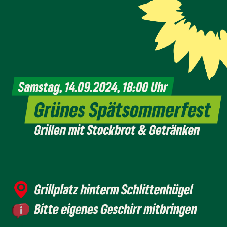 ABGESAGT WEGEN SCHLECHTWETTER! Spätsommerfest