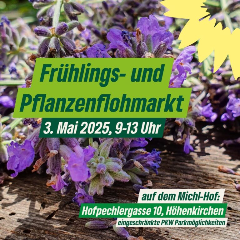 Grüner Frühlings- und Pflanzenflohmarkt