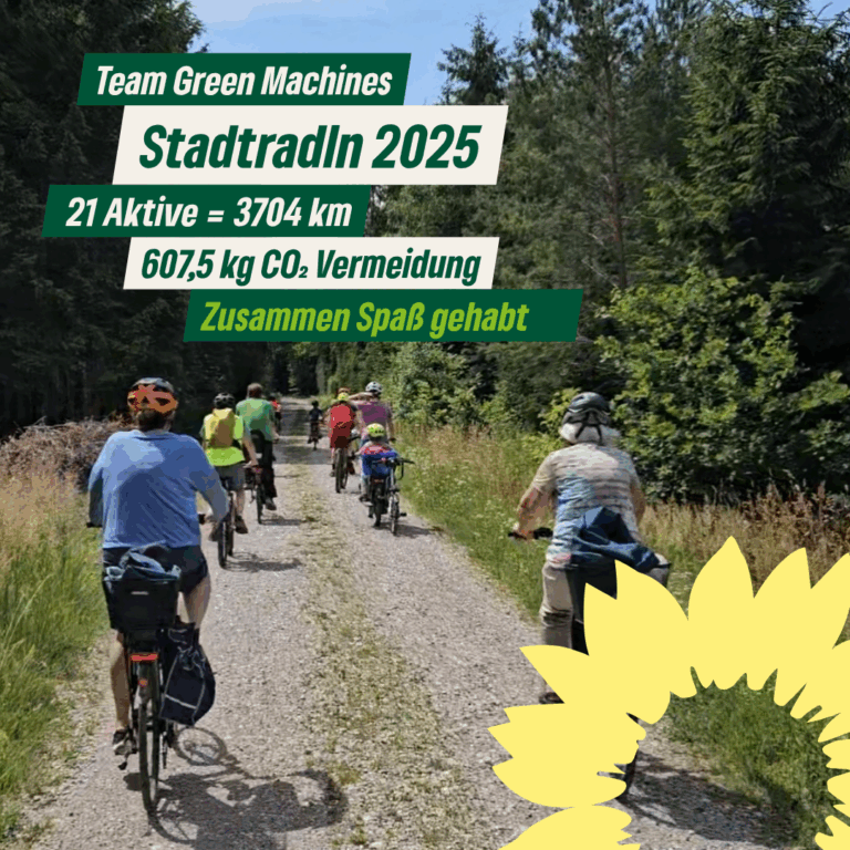 Team „Green Machines“ erfolgreich beim Stadtradeln