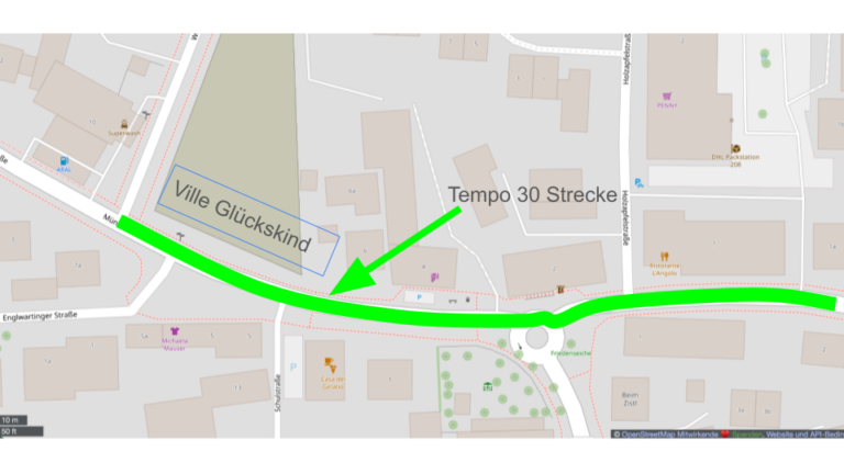 Antrag auf Veranlassung einer Tempo 30-Strecke in der Münchner Straße