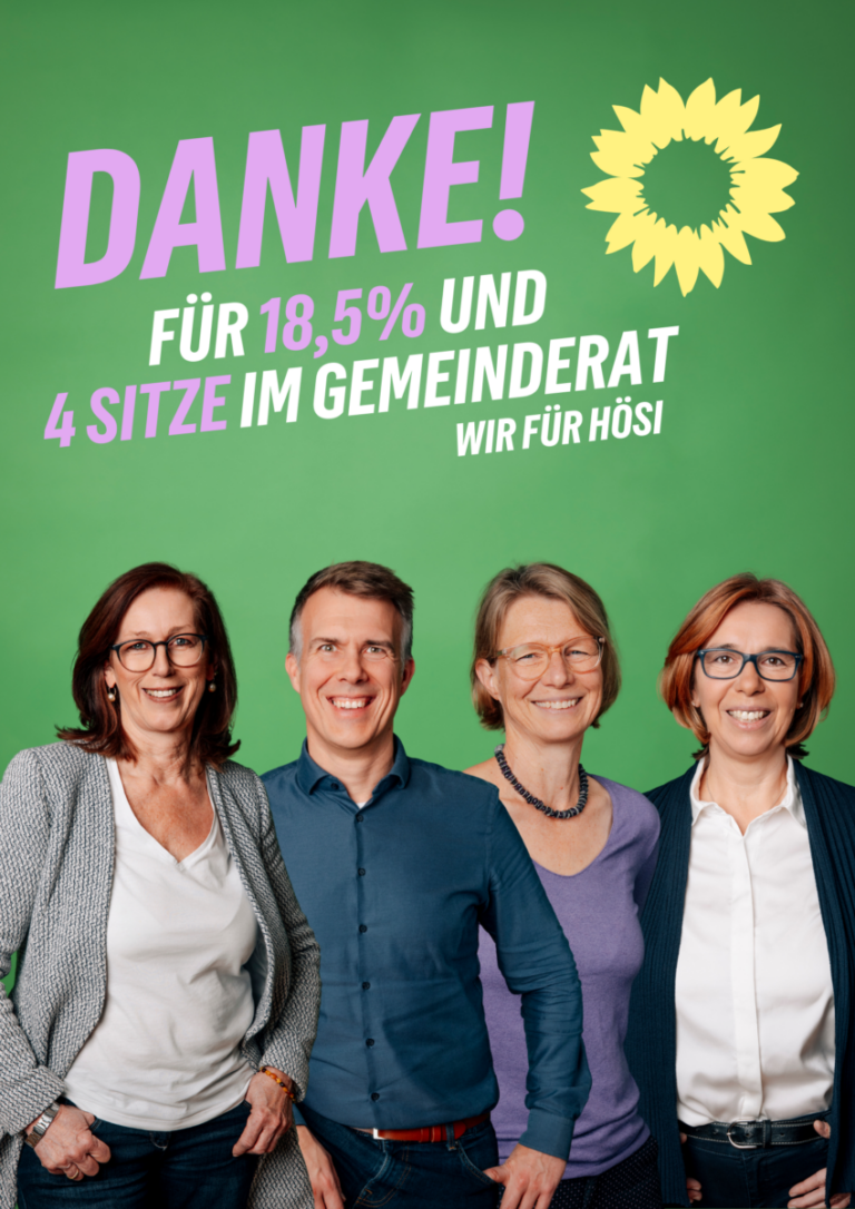 Kommunalwahl 2026  – 18,5% & 4 Sitze im Gemeinderat
